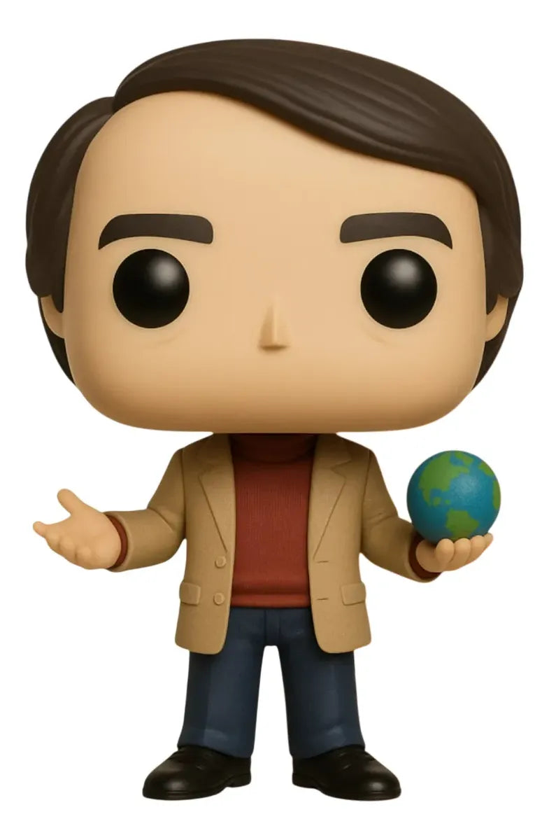 Carl Sagan Boneco Personalizado em 3D Estilo Pop