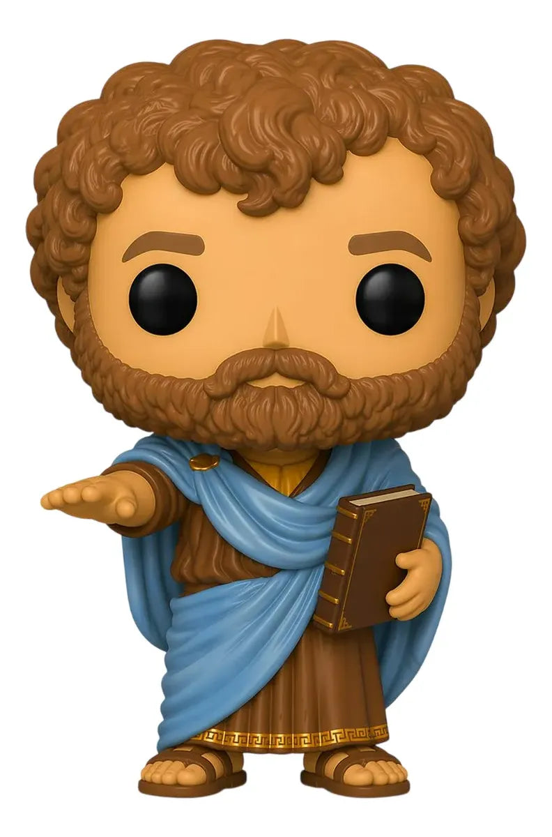 Aristóteles Atenas Boneco Personalizado em 3D Estilo Pop