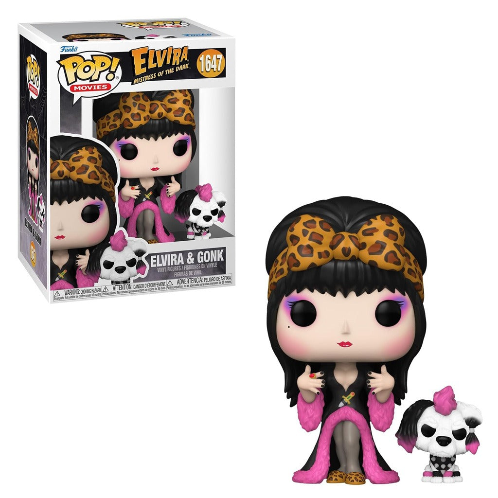 FUNKO POP ELVIRA MISTRESS OF THE DARK ELVIRA & GONK 1647