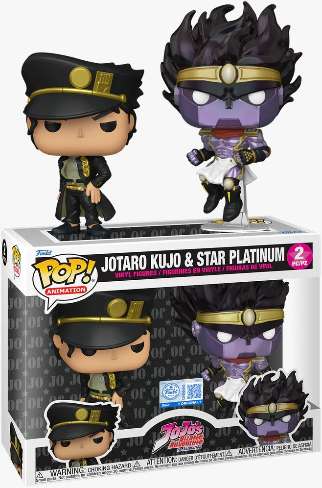 FUNKO POP ANIMATION JOJO'S BIZARRE ADVENTURE EXCLUSIVE - JOTARO JUKO & STAR PLATINUM