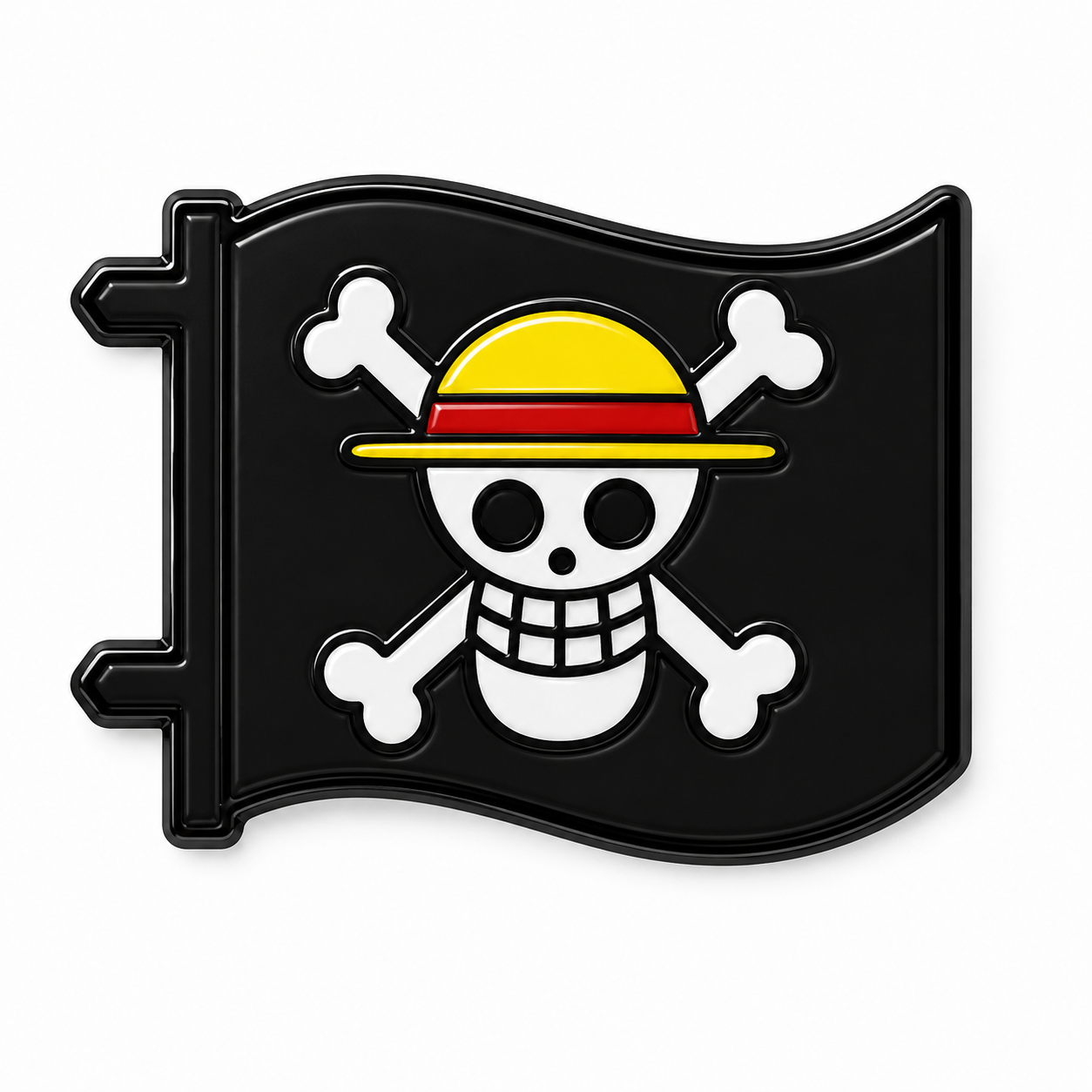 Pop Pin Magnético - Bandeira Luffy One Piece