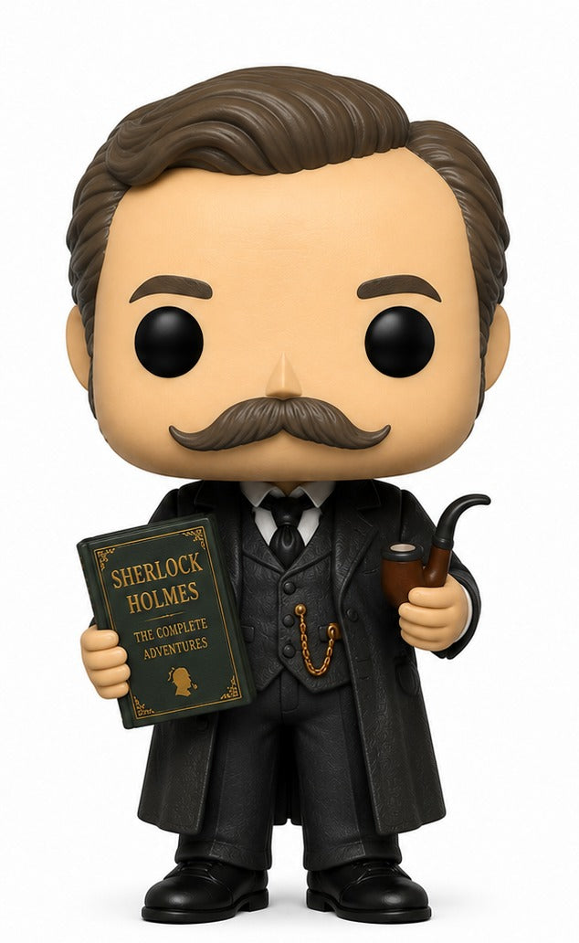 Árthur Conan Doyle Personalizado em 3D Estilo Pop