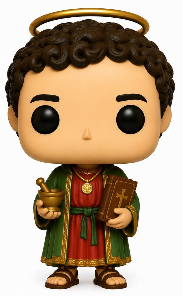 São Damião Personalizado em 3D Estilo Pop