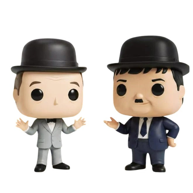 O Gordo e O Magro Personalizado em 3D Estilo Pop