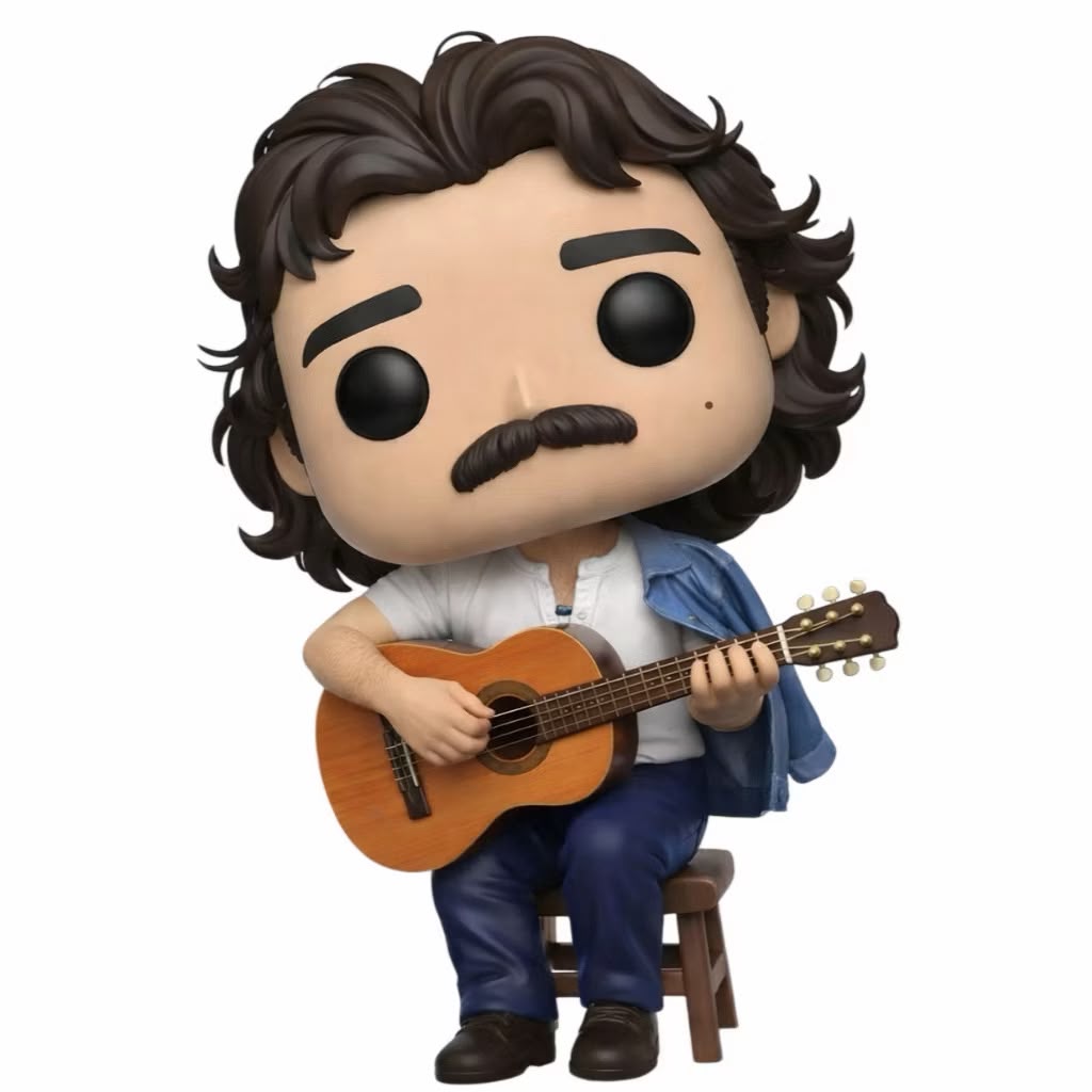 Belchior No Banquinho Personalizado em 3D Estilo Pop