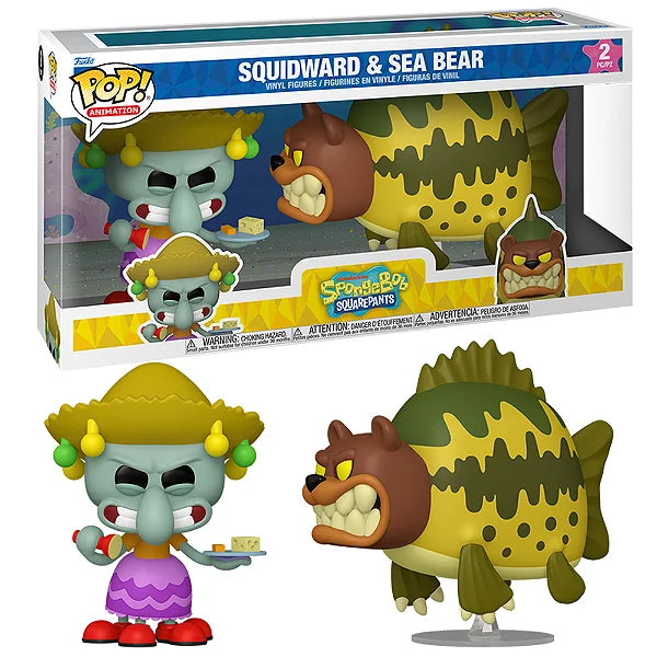 FUNKO POP TV SPONGEBOB - SQUIDWARD & SEA BEAR 2 PACK