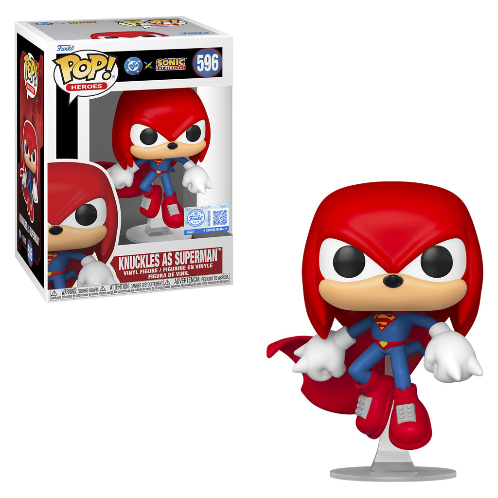 FUNKO POP SONIC KNUCKLES AS SUPERMAN *EX* 596