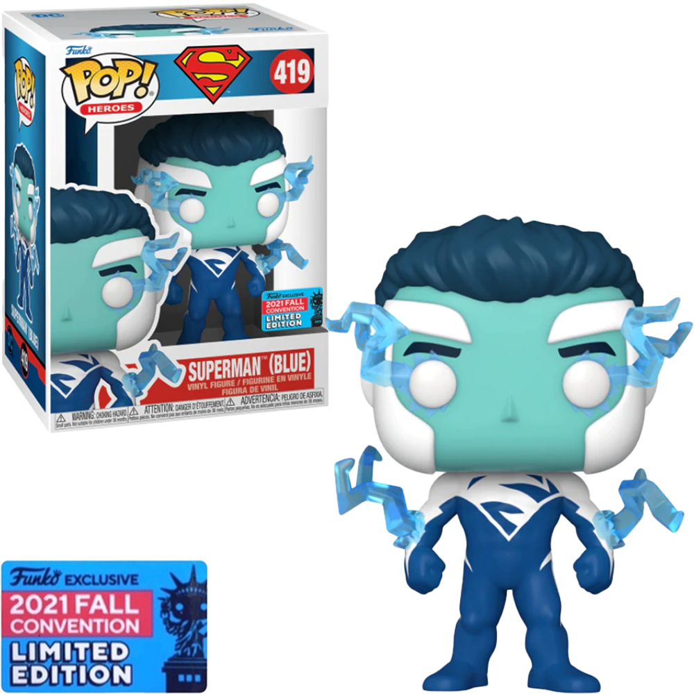 FUNKO POP HEROES SUPERMAN BLUE *NYCC 2021* 419