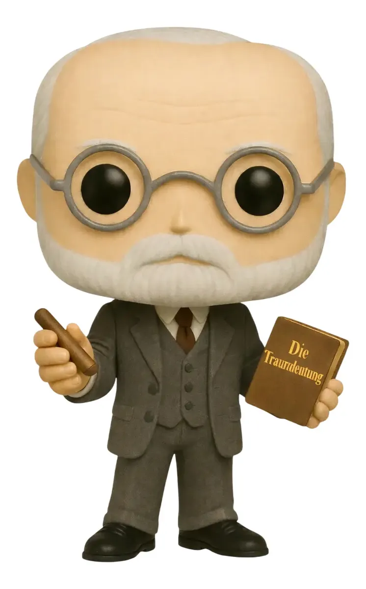 Sigmund Freud Boneco Personalizado em 3D Estilo Pop