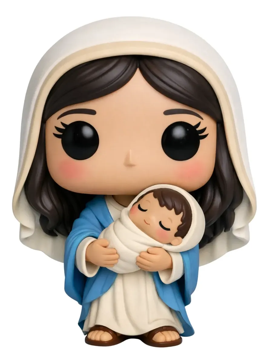 Maria Personalizado em 3D Estilo Pop