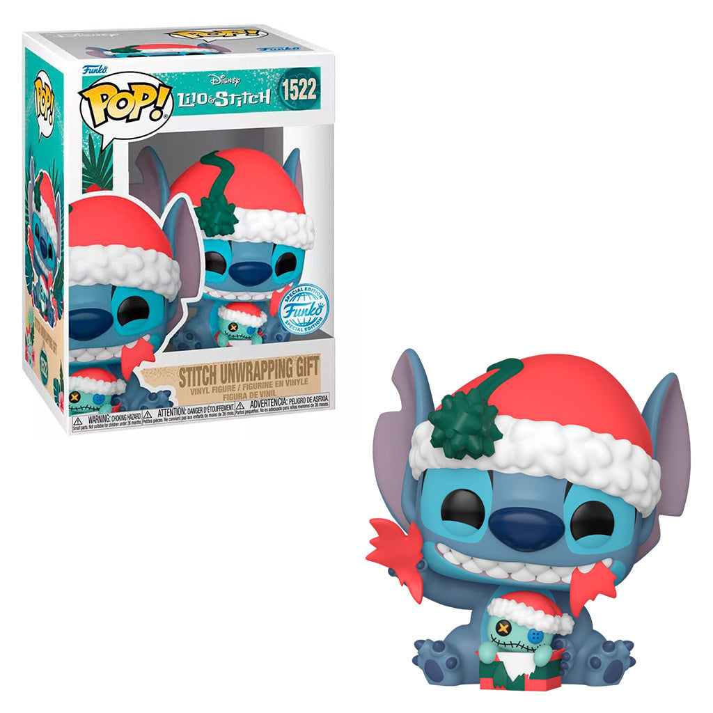 FUNKO POP DISNEY LILO STITCH STITCH UNWRAPPING GIFT 1522