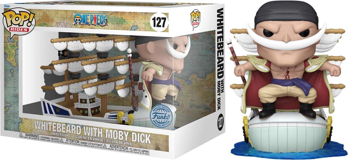 FUNKO POP ONE PIECE WITHE BEARD WITH MOBY DICK 127