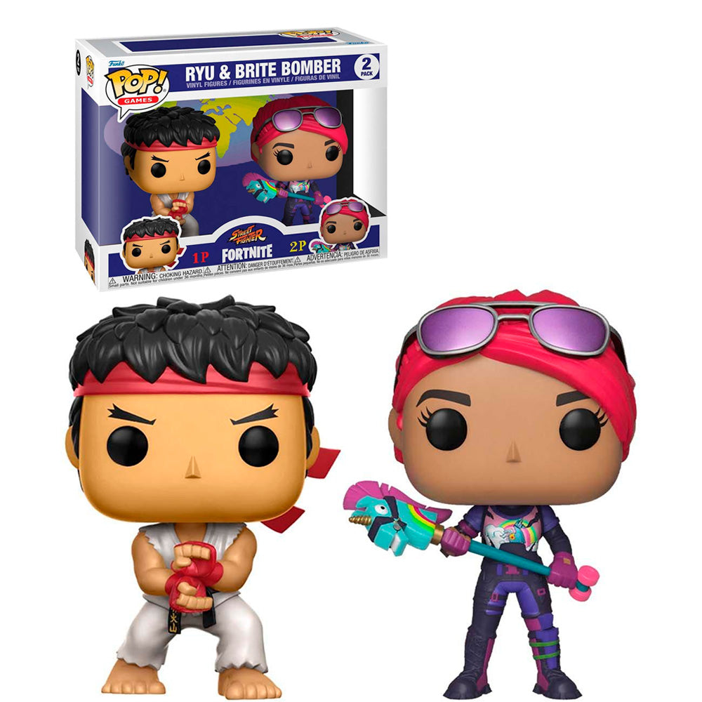 FUNKO POP FORTNITE 5 RYU AND BRITE BOMBER 2PACK