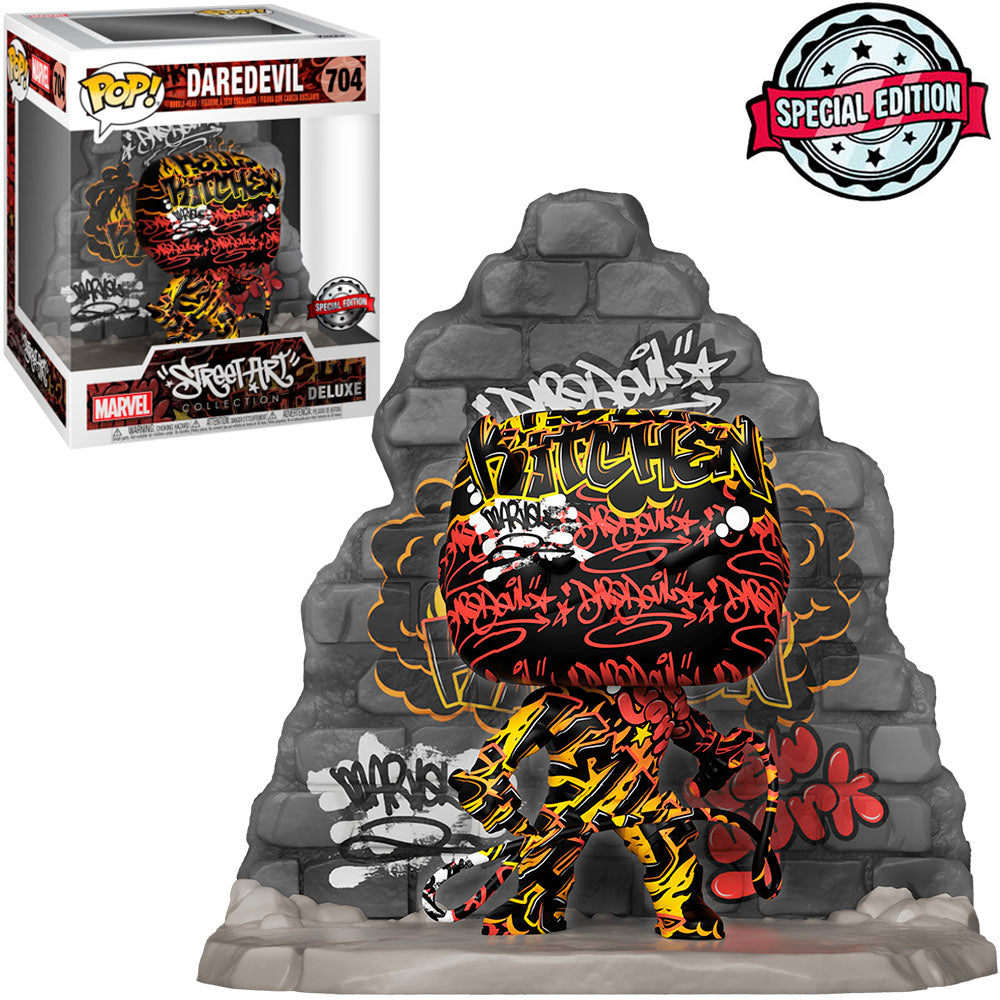 FUNKO POP MARVEL STREET ART DELUXE EXCLUSIVE - DAREDEVIL 704