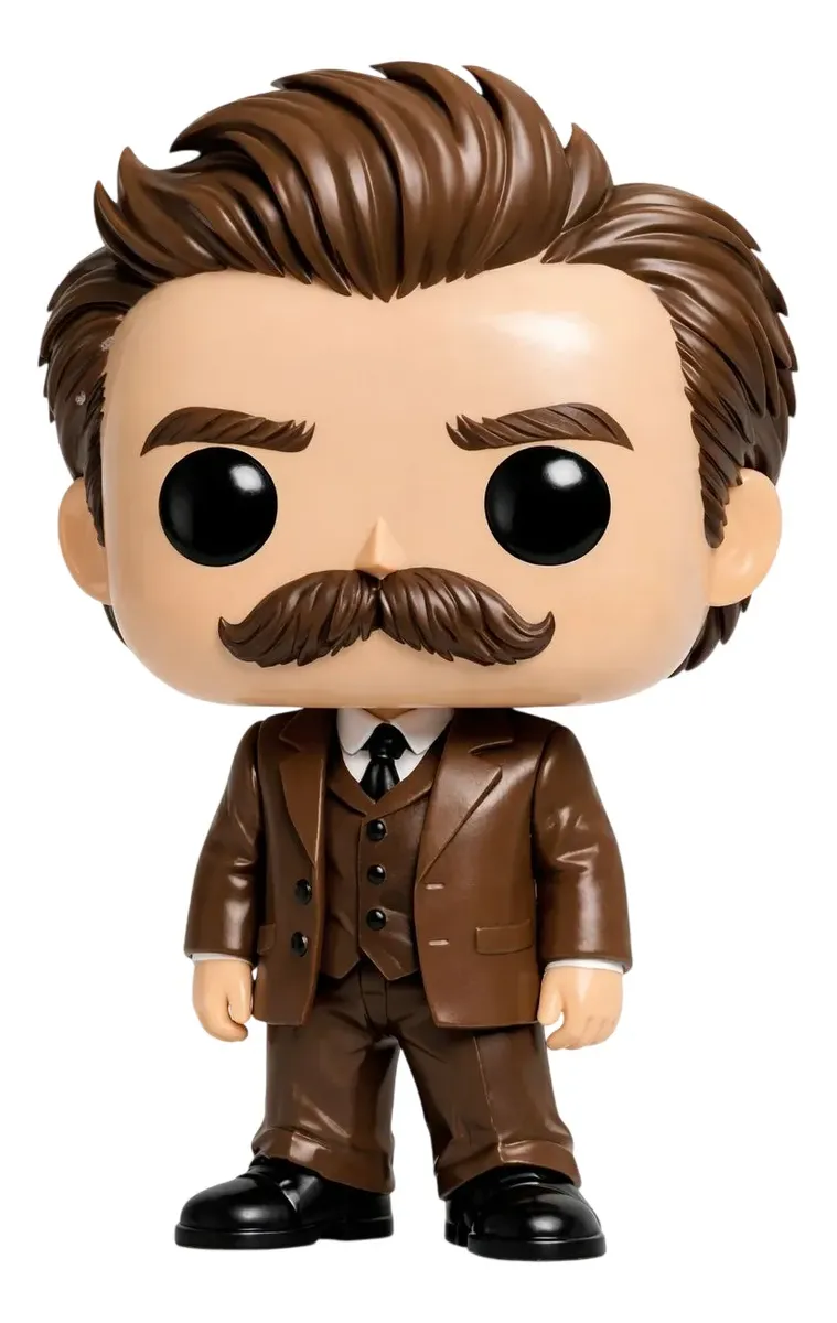 Friedrich Nietzsche Personalizado em 3D Estilo Pop