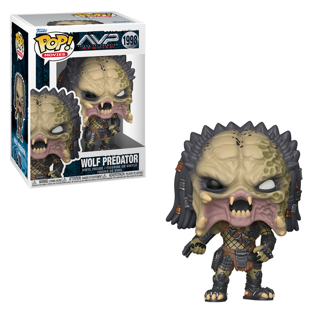 FUNKO POP MOVIES ALIEN VS. PREDATOR REQUIEM - WOLF PREDATOR 1998