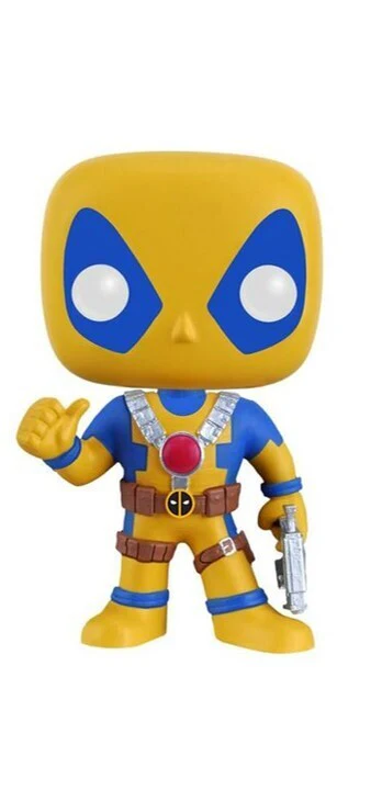 FUNKO POP MARVEL DEADPOOL DEADPOOL YELLOW AND BLUE SUIT *EX* 112