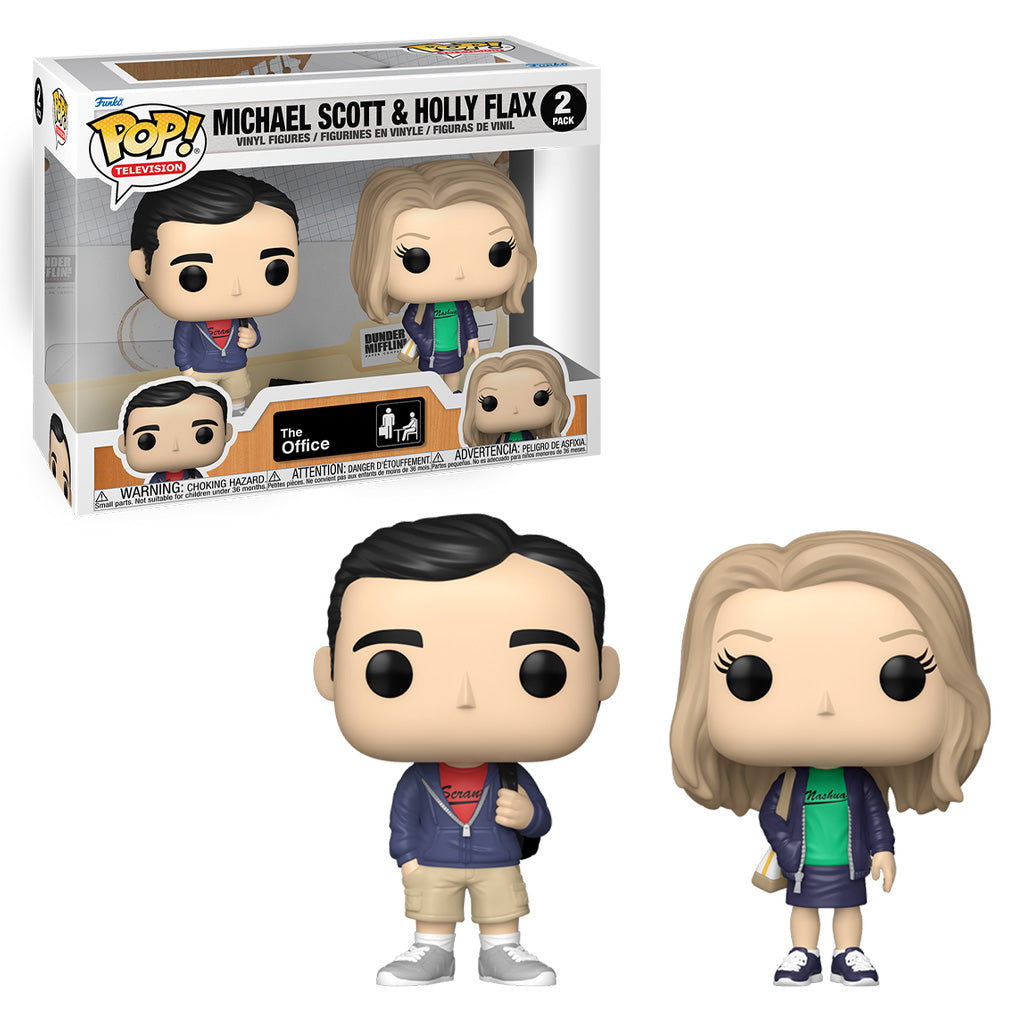 FUNKO POP THE OFFICE S9 MICHAEL SCOTT & HOLLY FLAX 2PACK 75679