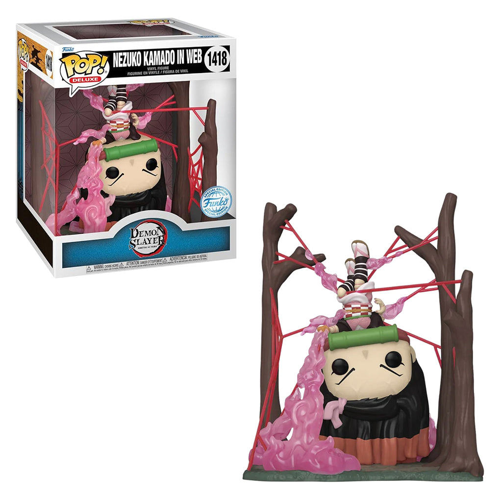 FUNKO POP DEMON SLAYER *DELUXE* NEZUKO KAMADO IN WEB *EX* 1418