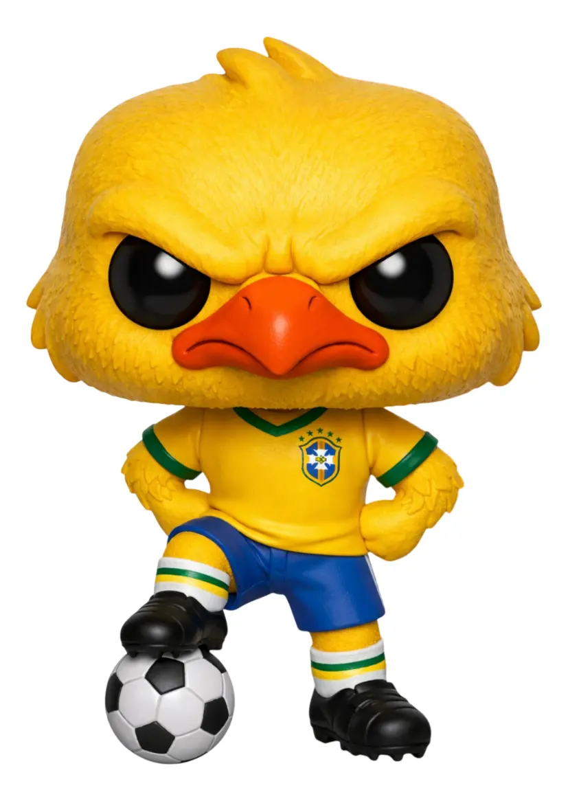 Canarinho Pistola Boneco Personalizado em 3D Estilo Pop