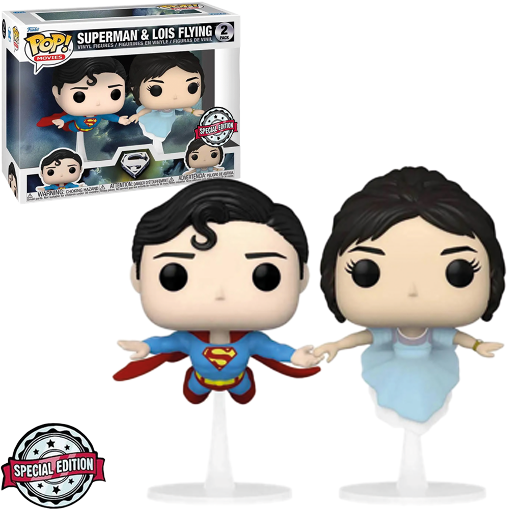 FUNKO POP HEROES DC SUPERMAN & LOIS FLIYING *EX* 2 PACK 60162