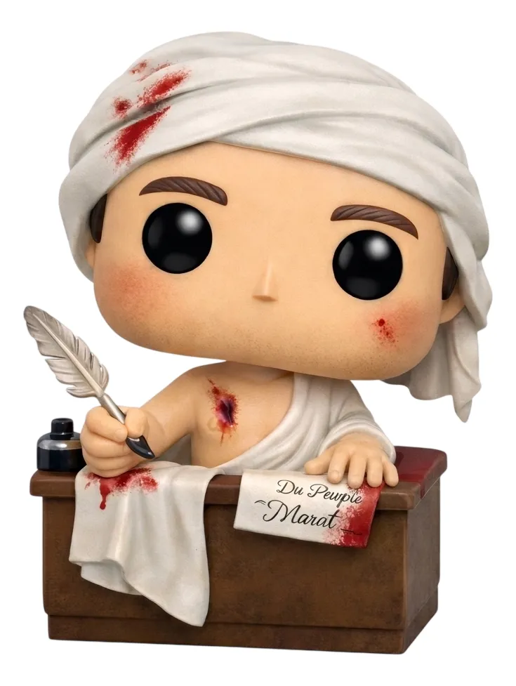 Jean-paul Marat Personalizado em 3D Estilo Pop