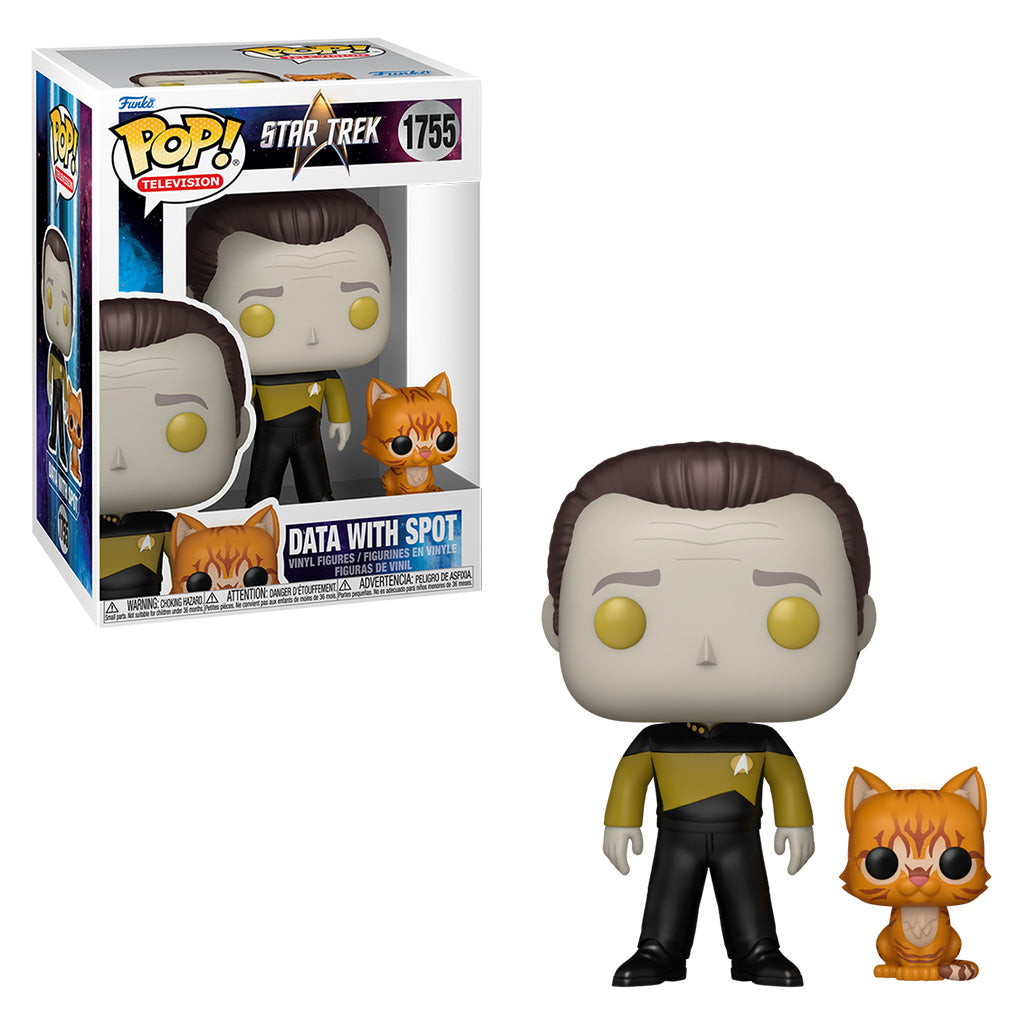 FUNKO POP TELEVISION STAR TREK - DATA & SPOT 1755