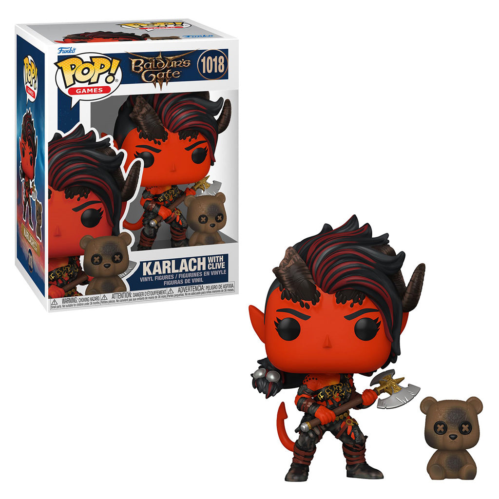 FUNKO POP GAMES BALDUR'S GATE 3 - KARLACH WITH CLIVE 1018