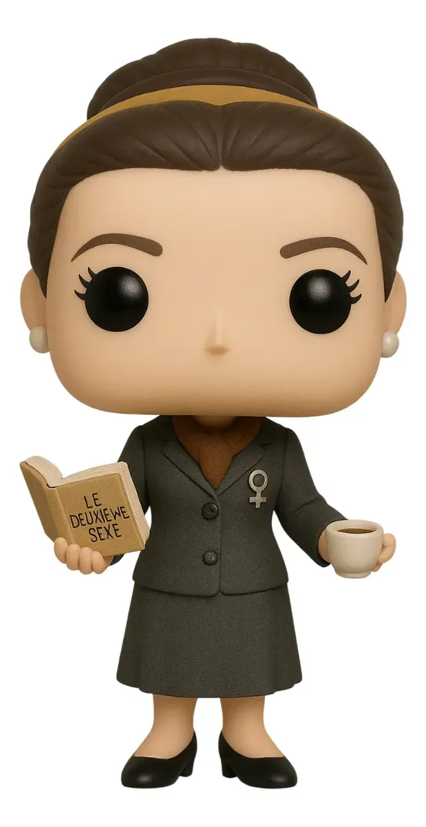Simone De Beauvoir Personalizado em 3D Estilo Pop