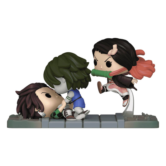 FUNKO POP DEMON SLAYER *MOMENTS* TANJIRO & NEZUKO VS.TEMPLE DEMON 1419