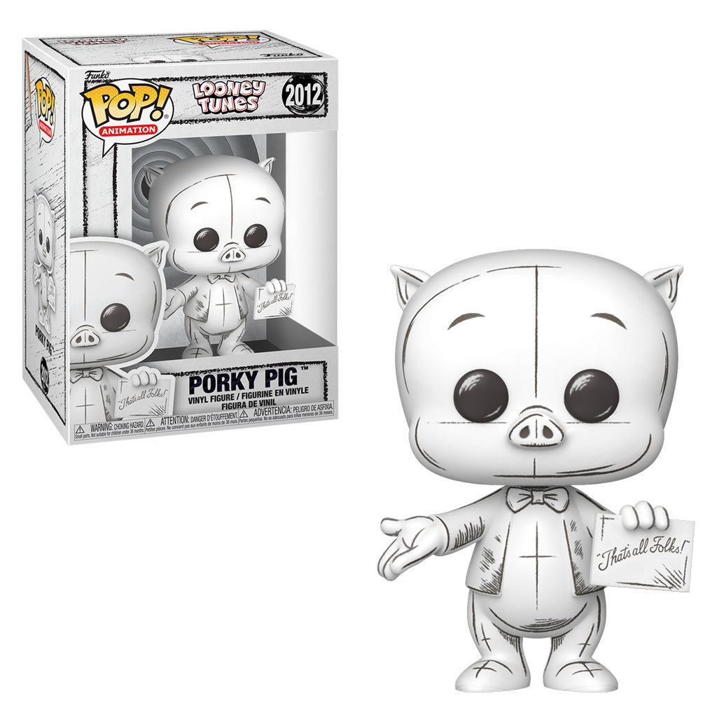 FUNKO POP ANIMATION LOONEY TUNES - PORKY PIG 2012 (SKETCHED)
