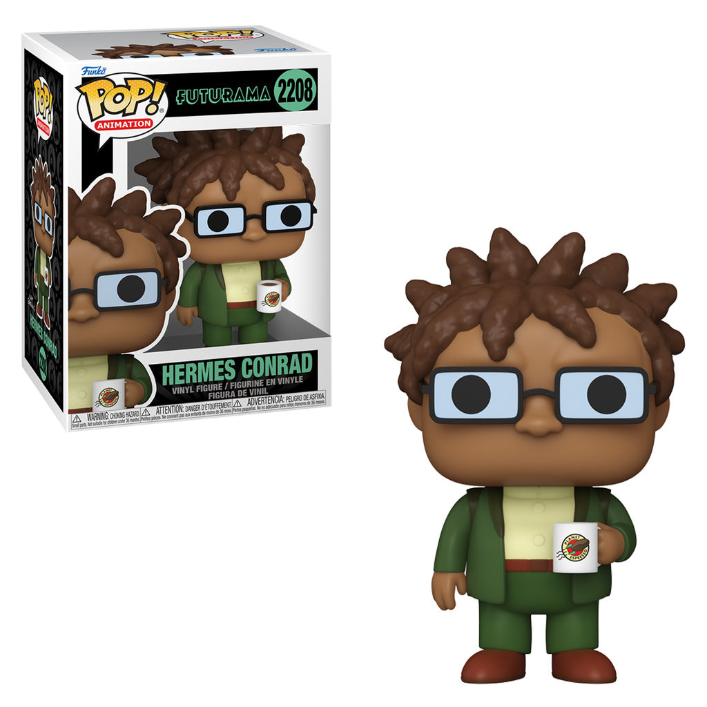 FUNKO POP FUTURAMA S5 HERMES CONRAD W/MUG 2208