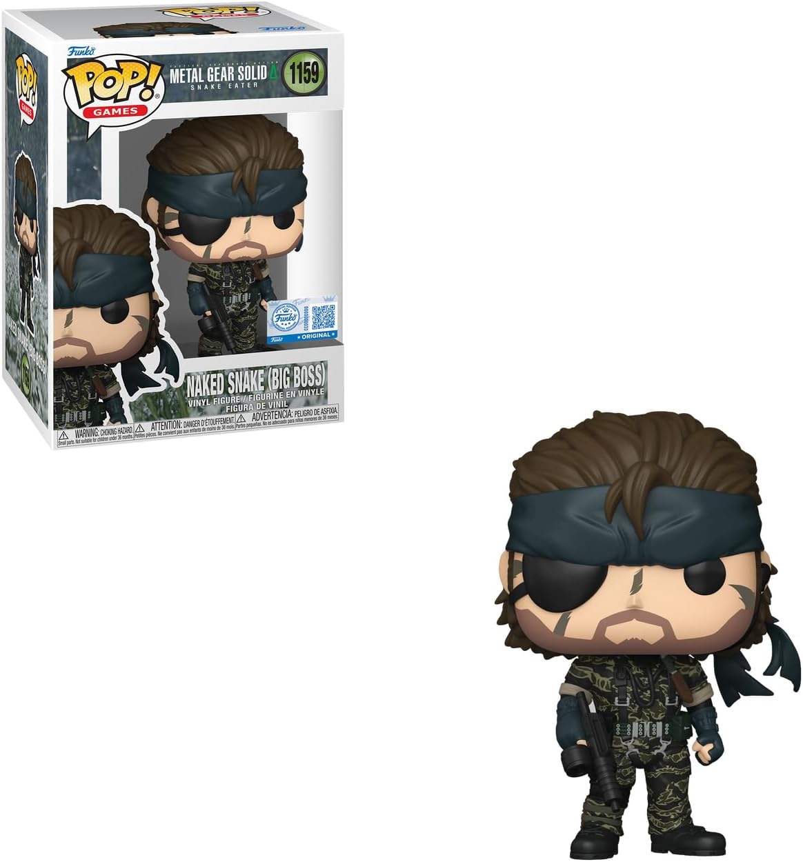 FUNKO POP GAMES METAL GEAR SOLID - NAKED SNAKE (BIG BOSS) 1159