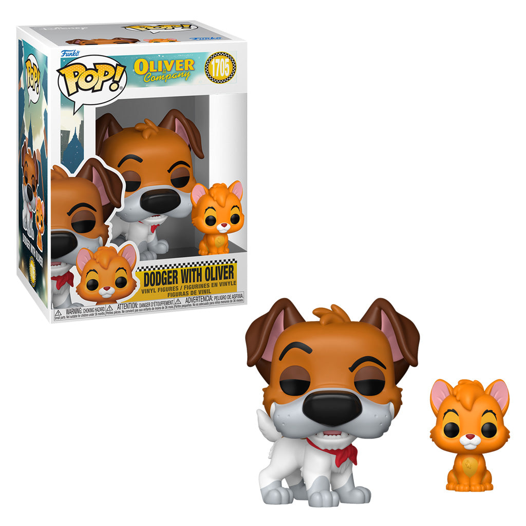 FUNKO POP DISNEY OLIVER & COMPANY - DODGER WITH OLIVER 1705