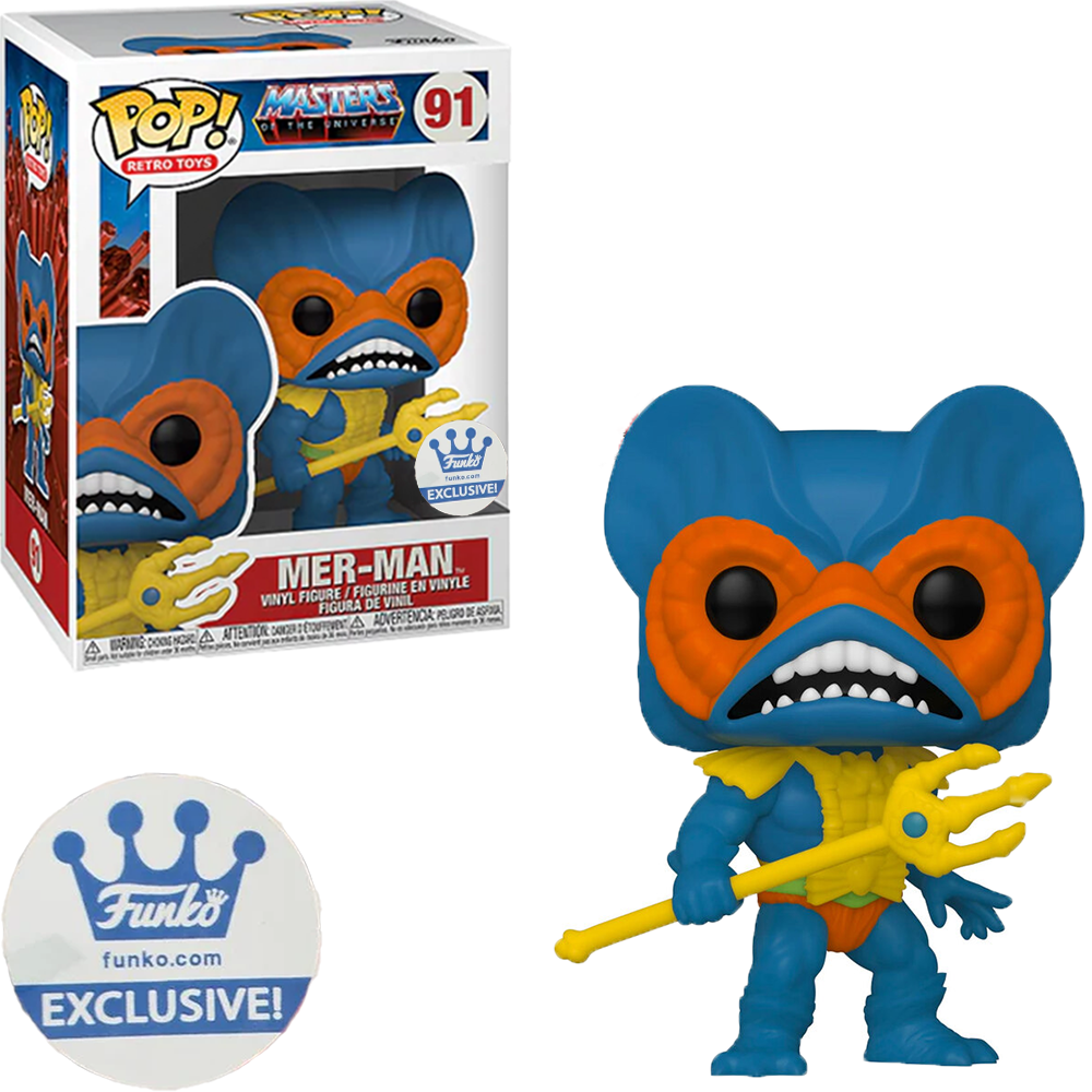 FUNKO POP TV MASTERS OF THE UNI.RETRO MER-MAN *EX* 91