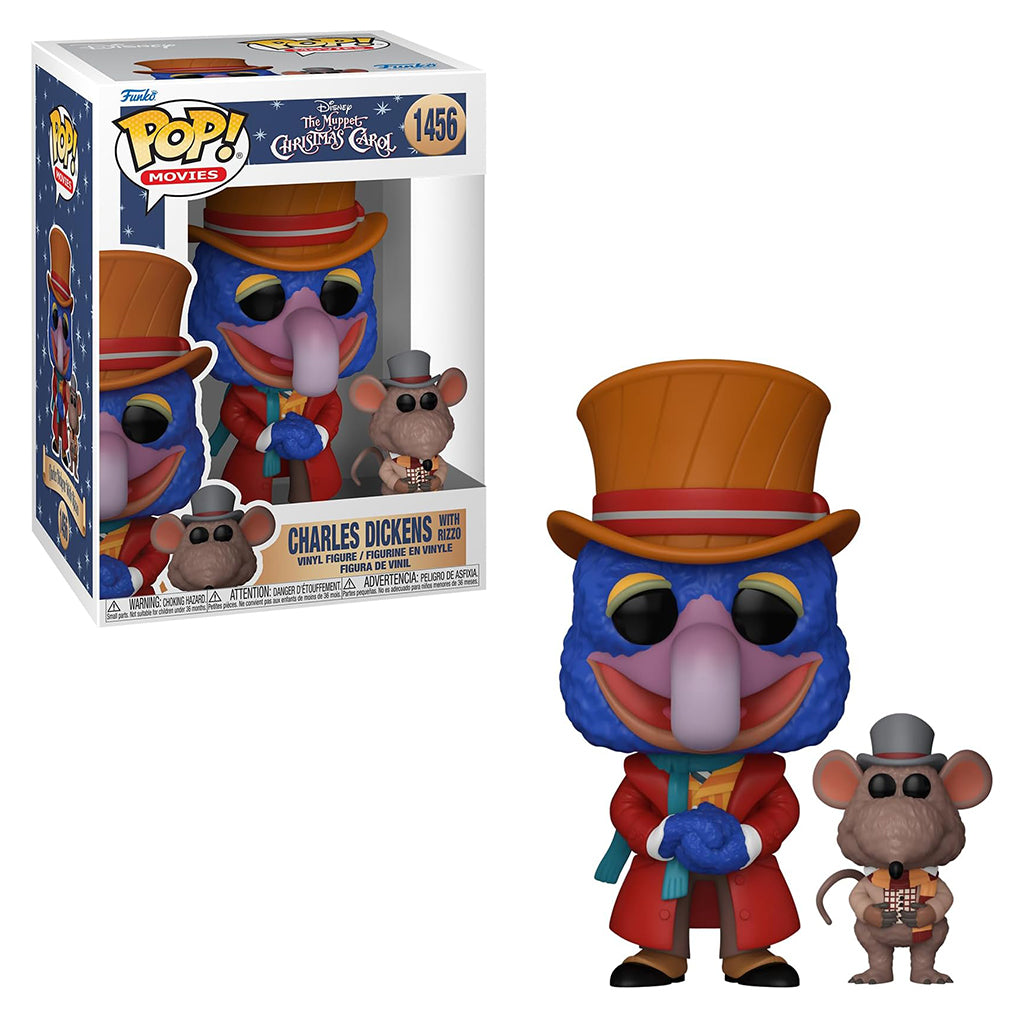 FUNKO POP MOVIES THE MUPPET CHRISTMAS CAROL - CHARLES DICKENS WITH RIZZO 1456