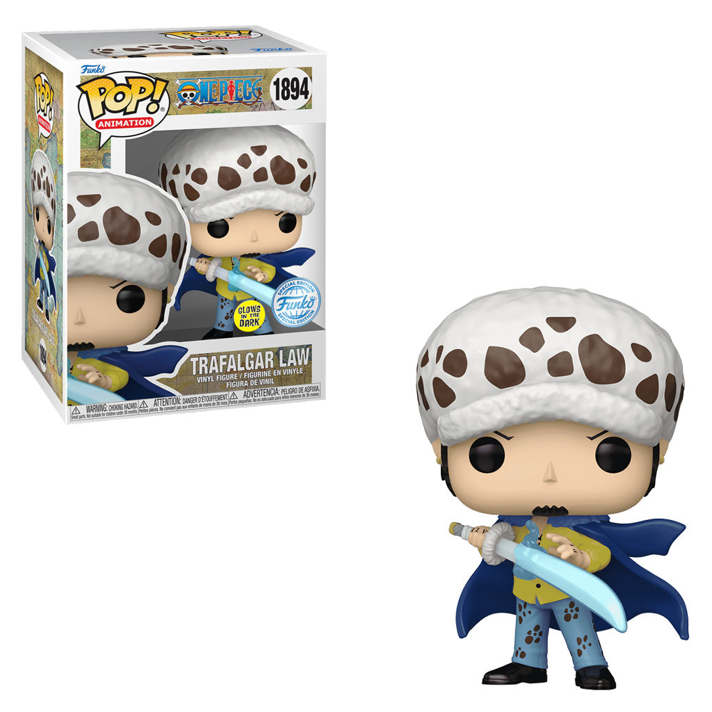 FUNKO POP ONE PIECE 4 TRAFALGAR LAW GLOW *EX* 1894