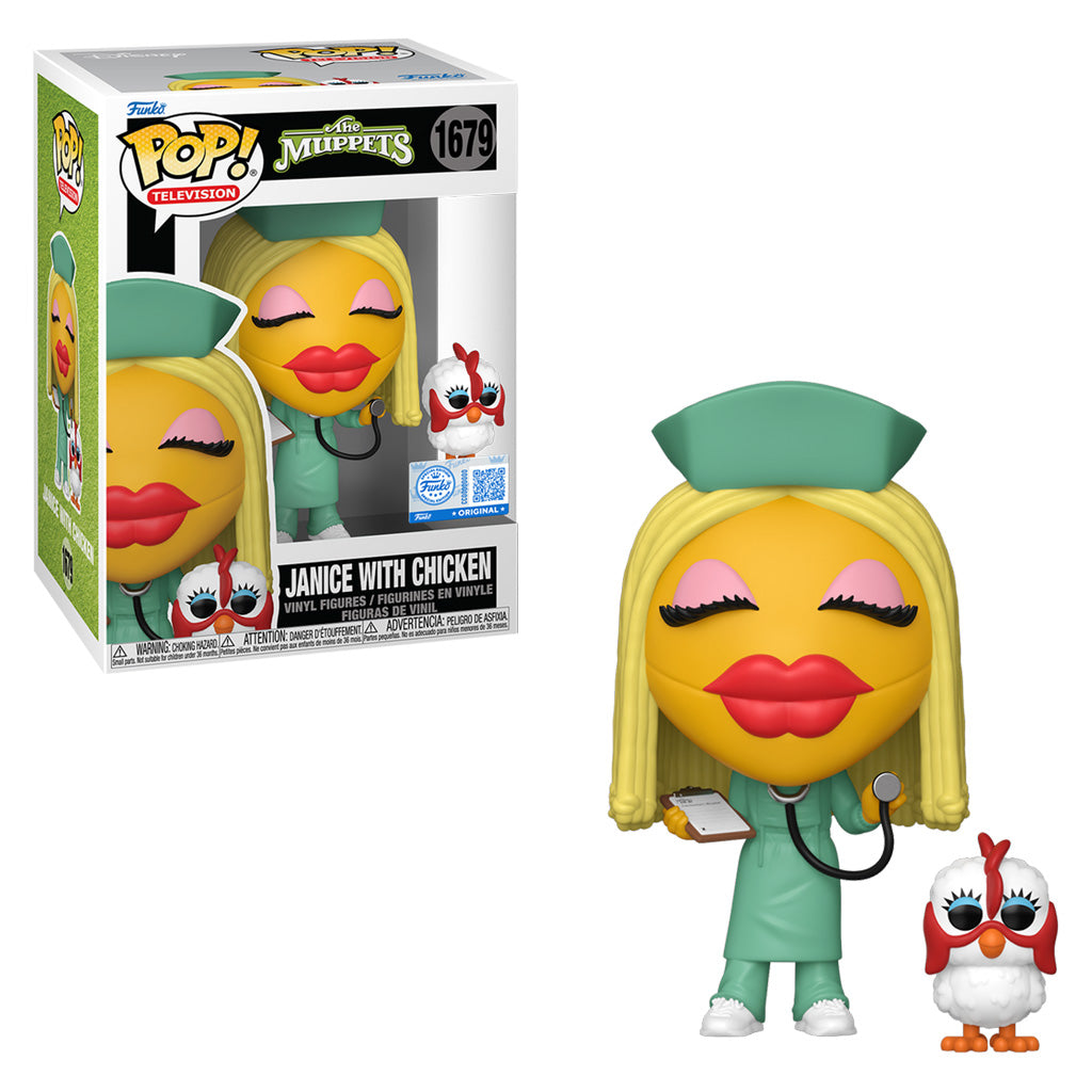 FUNKO POP TELEVISION THE MUPPETS EXCLUSIVE - JANICE WITH CHICKEN 1679