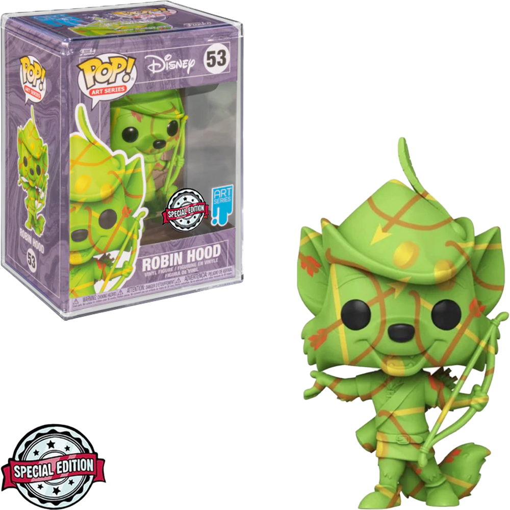 FUNKO POP DISNEY ART SERIES EXCLUSIVE - ROBIN HOOD 53 (NÃO INCLUSO PROTETOR ACRÍLICO)
