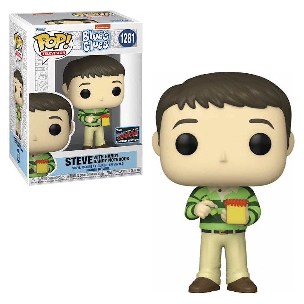 FUNKO POP BLUES CLUES STEVE W/HANDY DANDY NOTEBOOK *NYCC 2022* 1281