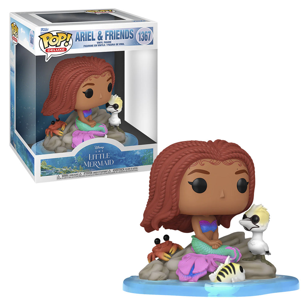 FUNKO POP DISNEY LITTLE MERMAID MOVIE *DELUXE* ARIEL FRIENDS 1367