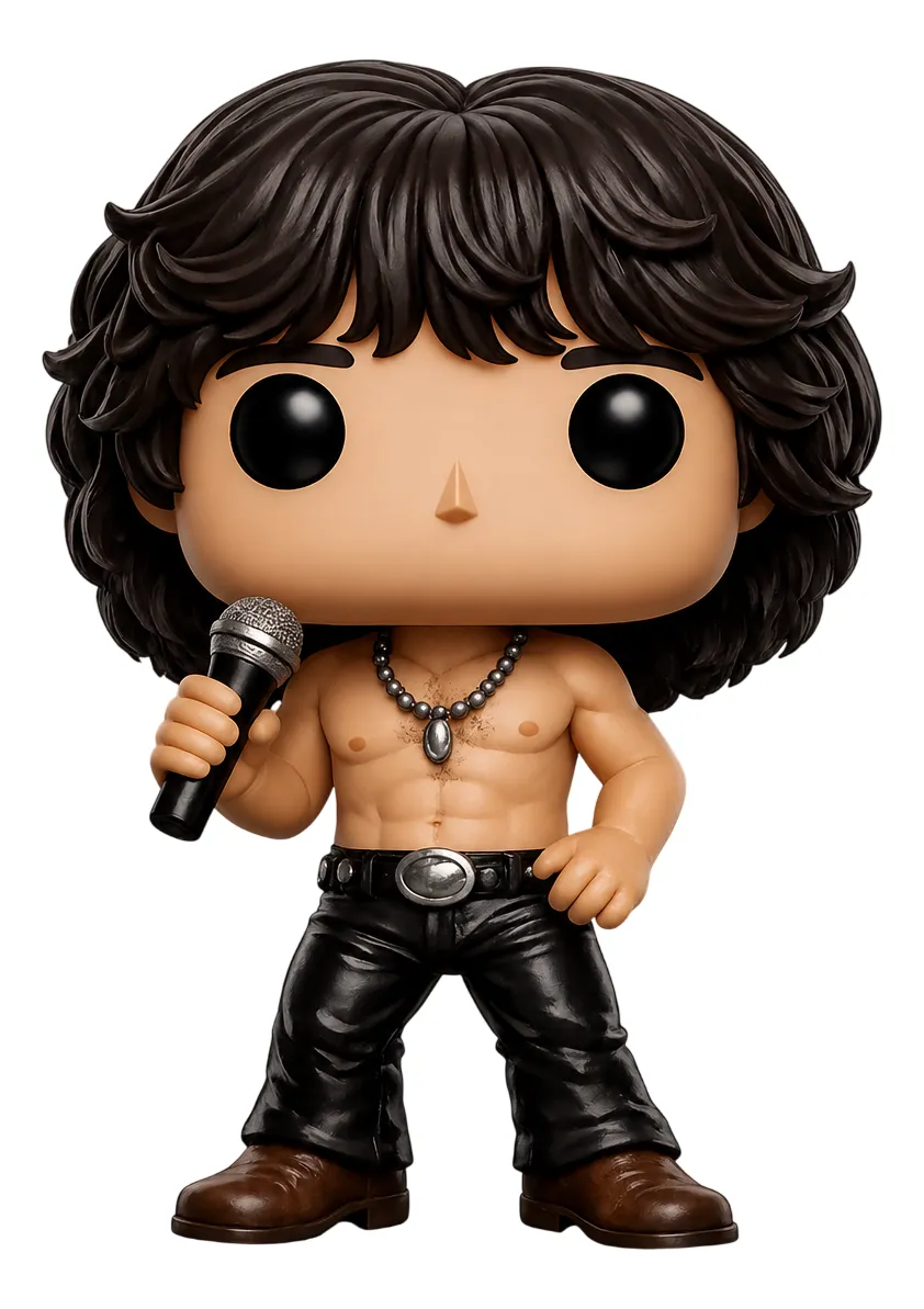 Jim Morrison Personalizado em 3D Estilo Pop