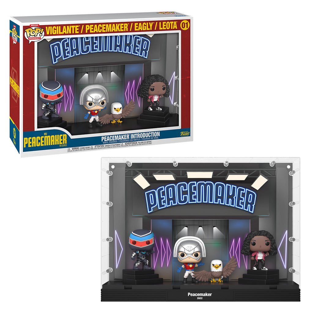 FUNKO POP MOMENTS PEACEMAKER: INTROCUTION - PEACEMAKER, VIGILANTE, EAGLY & LEOTA 01