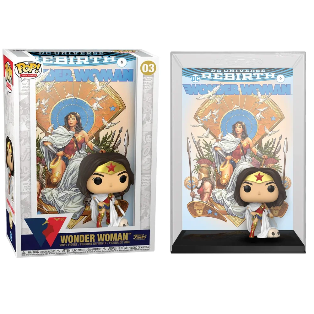 FUNKO POP COMIC COVER WONDER WOMAN REBIRTH ON THRONE 03