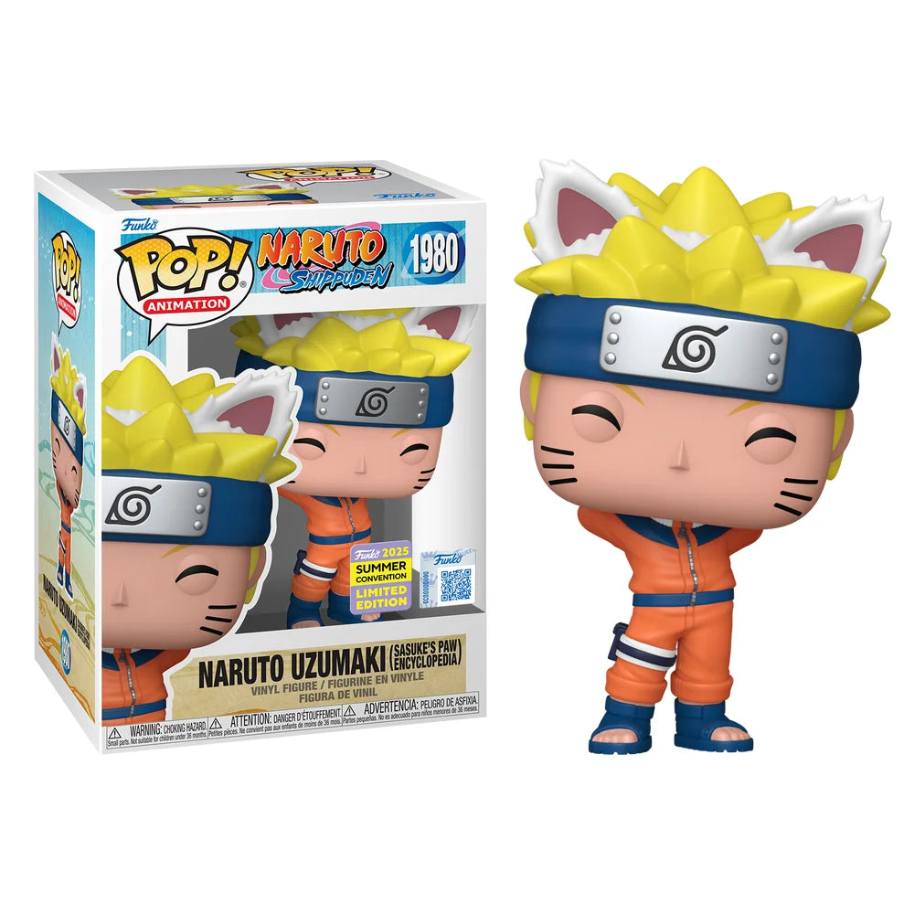 FUNKO POP ANIMATION NARUTO SHIPPUDEN - NARUTO UZUMAKI (SASUKE'S PAW ENCYCLOPEDIA) 1980