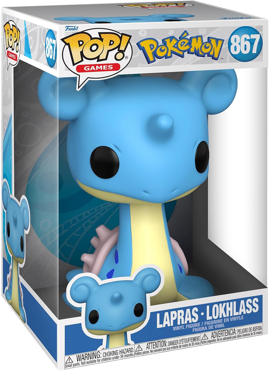 FUNKO POP POKEMON *SUPER SIZED 10* LAPRAS *EX* 867