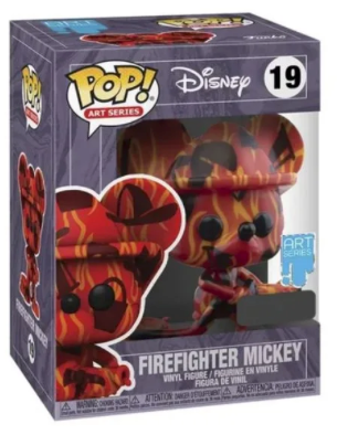 FUNKO POP DISNEY ARTIST MICKEY FIREFIGHTER *EX* 19
