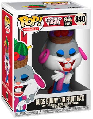 FUNKO POP LOONEY TUNES 80TH BUGS BUNNY IN FUIT HAT 840