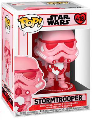 FUNKO POP STAR WARS VALENTINES - STORMTROOPER 418