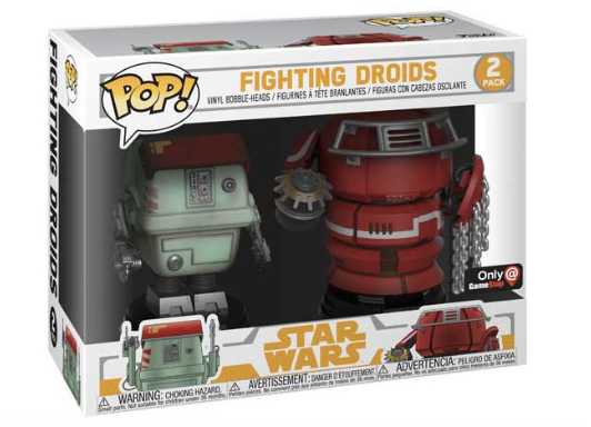 BONECO FUNKO - POP STAR WARS SOLO FIGHTING DROIDS 2PACK